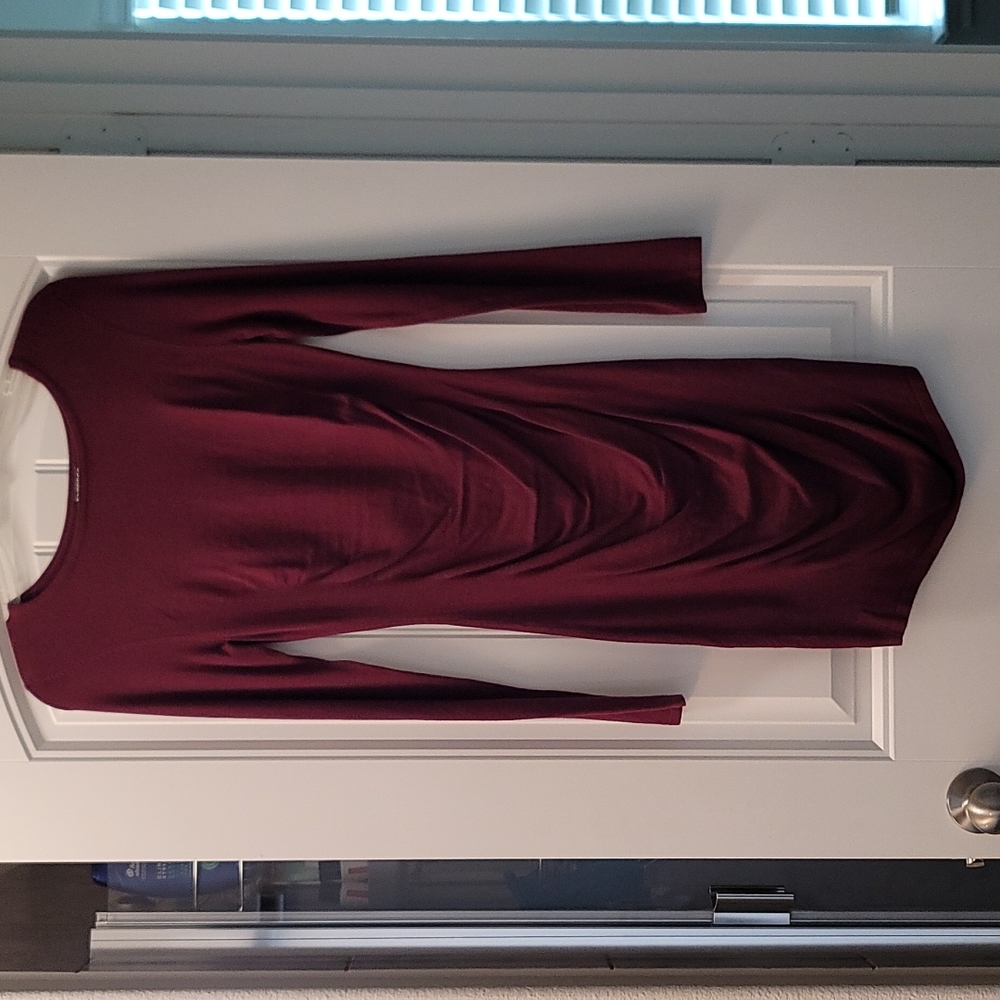 **Final Price** Mini Ruched Sweater Dress